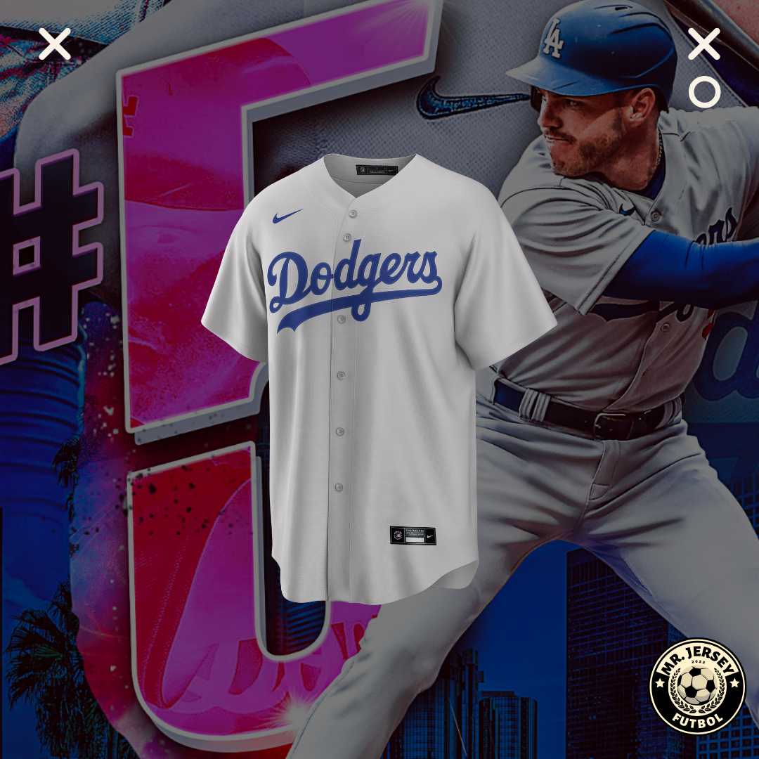 Jersey Dodgers Gris MLB