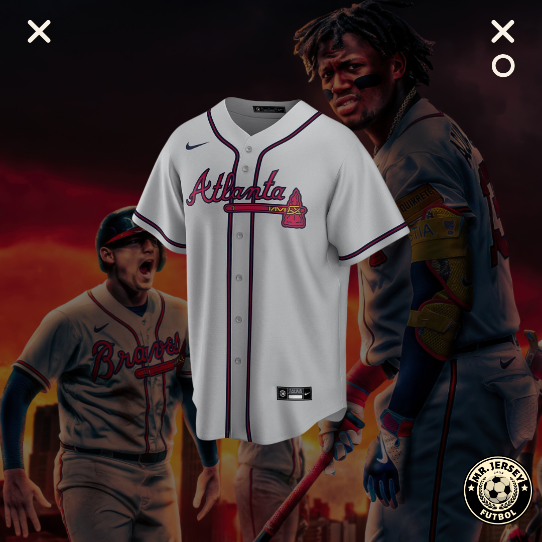 Jersey Braves Gris MLB
