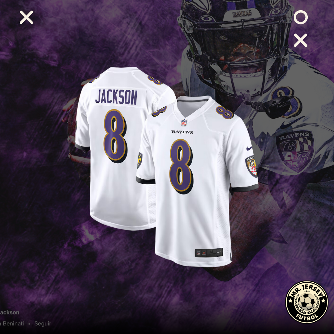 Jersey Ravens NFL Visitante