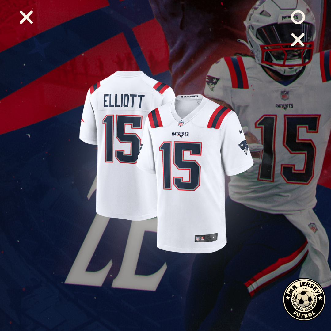 Jersey Patriots NFL Visitante