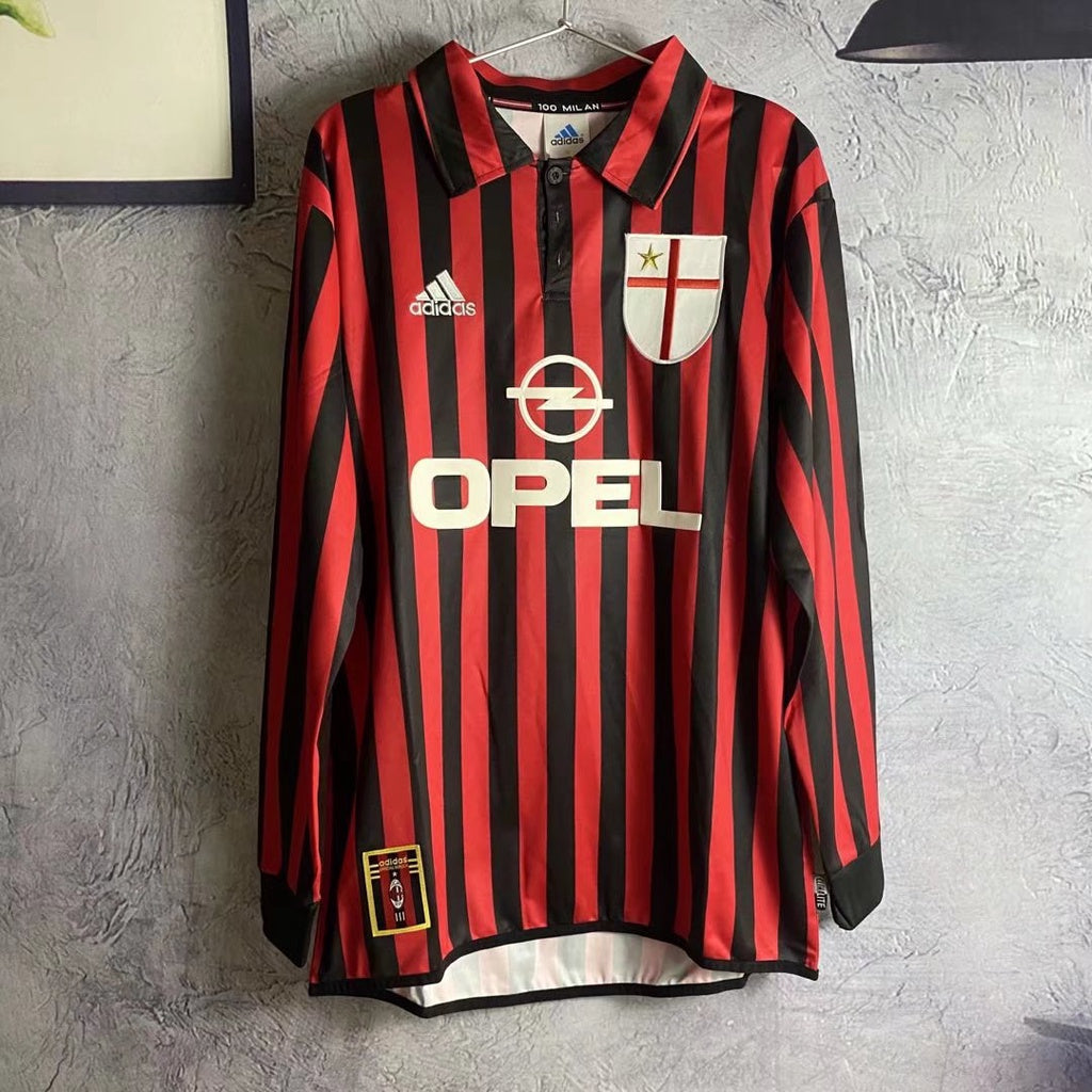 Jersey Retro Milan Manga larga 99/00